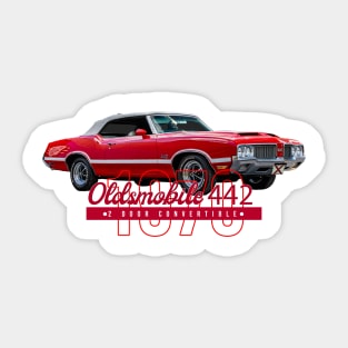 1970 Oldsmobile 442 2 Door Convertible Sticker